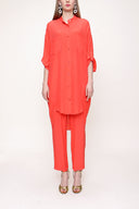 Kırmızı Bol kesim gömlek 10802