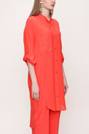 Kırmızı Bol kesim gömlek 10802