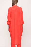 Kırmızı Bol kesim gömlek 10802