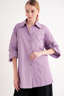 Lila Bol kesim gömlek 10820