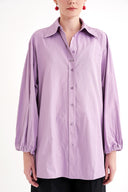 Lila Bol kesim gömlek 10820