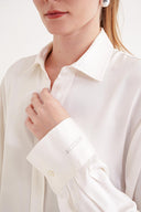 Beyaz Bol kesim gömlek 10847