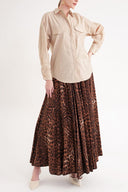 Bej Bol kesim poplin gömlek 10853