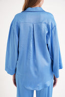 Mavi Bol kesim cepli gömlek 10858