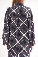 Lila Bol kesim cepli gömlek 10858