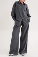 Gri Bol kesim gömlek 10861