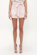 Pudra Yüksek bel şort 11095