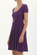 Mor Piliseli triko elbise 27897