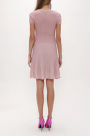Pembe Piliseli triko elbise 27897
