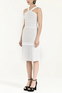 Beyaz Triko atlet elbise 28043