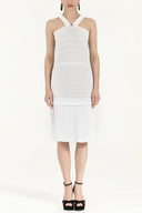 Beyaz Triko atlet elbise 28043