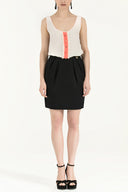 Siyah İpek mini elbise 90661