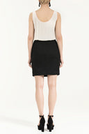 Siyah İpek mini elbise 90661