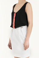 Beyaz İpek mini elbise 90661