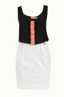 Beyaz İpek mini elbise 90661