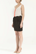 Kahve İpek mini elbise 90661