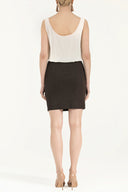 Kahve İpek mini elbise 90661