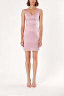 Pembe SATEN ELBİSE  90668