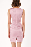 Pembe SATEN ELBİSE  90668