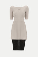 Taş Dantelli midi elbise 90762