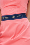 Somon Metalli pamuk mini elbise 90799