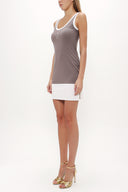 Vizon Dar kesim mini  elbise 90881