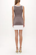 Vizon Dar kesim mini  elbise 90881
