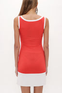 Mercan Dar kesim mini  elbise 90881