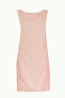Pembe Desenli dar kesim mini elbise 91025