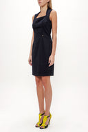 Lacivert Dar kesim mini elbise 91170
