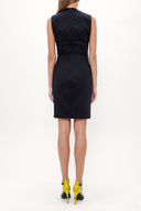 Lacivert Dar kesim mini elbise 91170