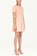 Somon Volanlı mini elbise 91200