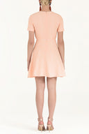 Somon Volanlı mini elbise 91200