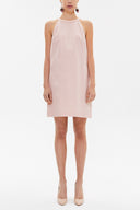 Pembe Fiyonklu mini elbise 92366