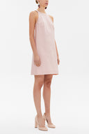 Pembe Fiyonklu mini elbise 92366