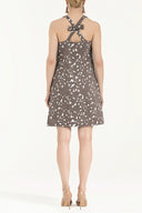 Vizon Fiyonklu mini elbise 92366