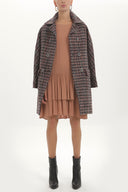 Devetüyü Bol kesim fırfırlı mini elbise 92395