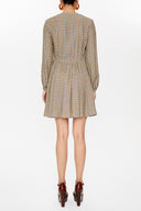 Haki Balon kollu mini elbise 92631