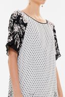 Desenli Piliseli mini  elbise 92638