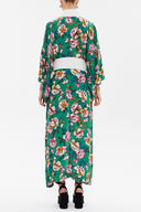Yeşil Kemerli uzun kimono elbise 92737