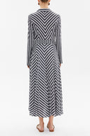 Siyah Kraşlı midi elbise 92789