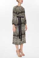 Leopar Piliseli midi elbise 92914