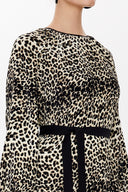 Leopar Piliseli midi elbise 92914