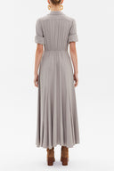 Gri Lastikli uzun elbise 92975