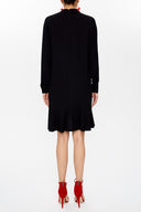 Siyah Hakim yaka mini elbise 93035