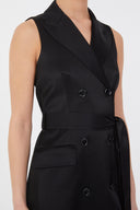 Siyah Mini elbise 93059