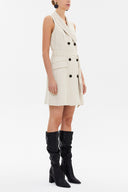 Bej Mini elbise 93059