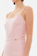 Pembe Askılı mini elbise 93124