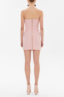 Pembe Askılı mini elbise 93124