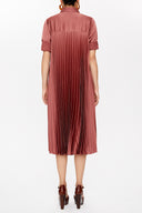 Tarçın Arka pilisoleyli  midi elbise 93147